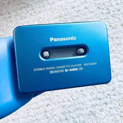 Panasonic SX25V Walkman Cassette Player, Near Mint Rare Blue ! Working ! image 3