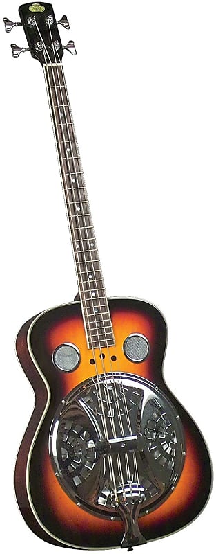 Acoustic Resonator Bass Guitar - Regal Sunburst Studio Series image 1