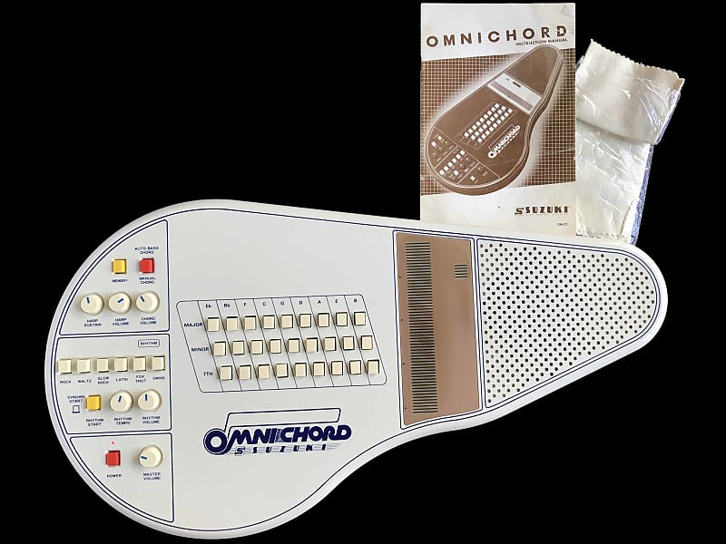 1981 Suzuki Omnichord OM-27 Mk. 2 + Owners Manual Vintage Electronic Autoharp Chord Synthesizer & Analog Drum Machine Works Great! image 1
