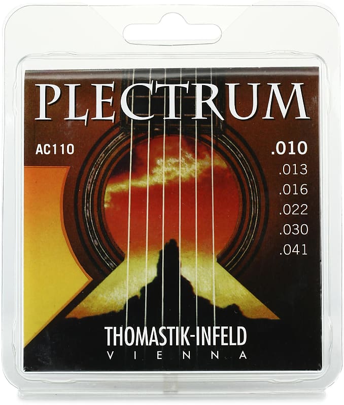 Thomastik-Infeld AC110 Plectrum Acoustic Guitar Strings - .010-.041 Extra Light image 1