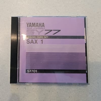 Yamaha SY77 | SY55 | SY22 | TG77 Synthesizer (S7701) SAX 1 Voice and Data Cards