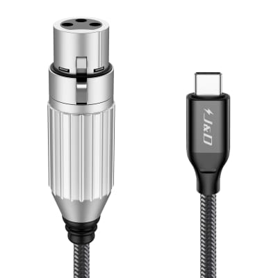 USB C to XLR Female Cable, Type C Male to XLR Female (2M/6.6FT)