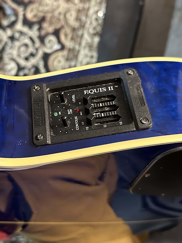Washburn EA36 Rare Acoustic Electric Transparent Blue -1995