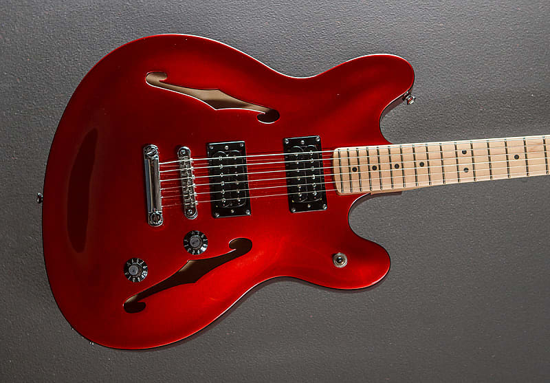 Squier Affinity Series Starcaster Candy Apple Red Reverb