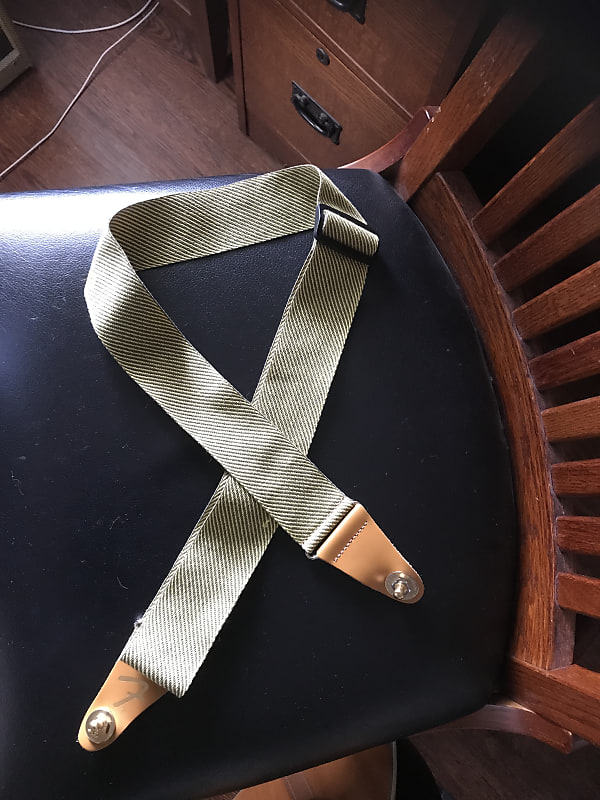 Fender Guitar strap with Gold chrome Schaller strap locks. Reverb