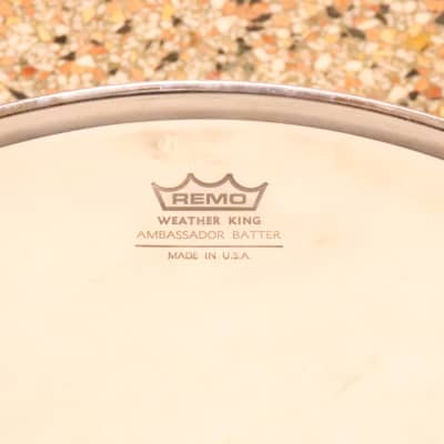ZIM-GAR 5.5x14" Snare Drum Red Sparkle Vintage 1970's MIJ image 8
