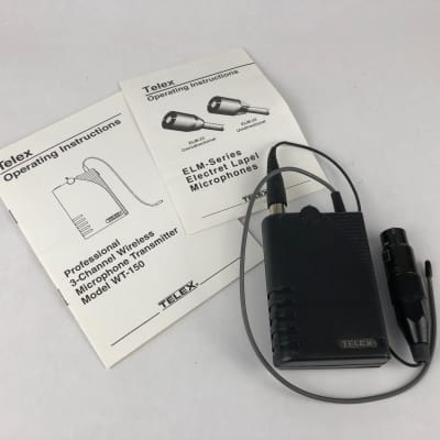 TELEX HT-150 Wireles Microphone with WT-150 Mic Transmitter and ELM-Series Lapel Mic image 8