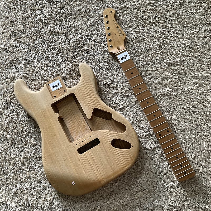 Harley Benton Ash Wood Stratocaster Strat Style Guitar Body | Reverb