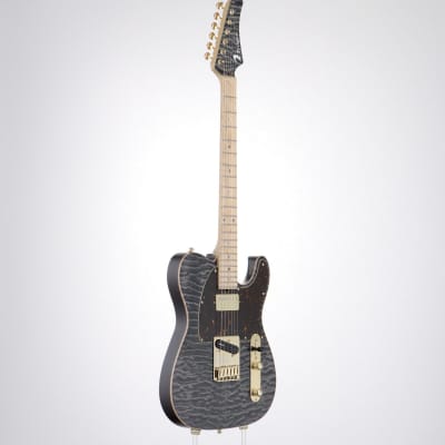 Ts Guitars Custom Order TL 22 Quilt Top Trans Black MOD (S/N:031393) (08/30) image 8