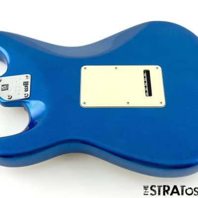2023 Fender American Ultra Stratocaster Strat HSS LOADED BODY, USA Cobra Blue imagen 3