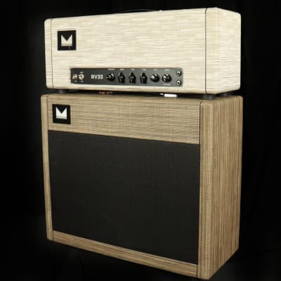 Morgan RV35 Amp Head & 1x12 Cabinet - Chalk/Driftwood image 2