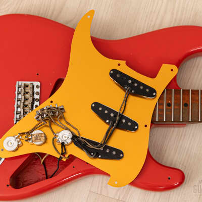 1959 Fender Stratocaster Vintage Guitar Pre-CBS, Matador Red Lacquer (Riggio) w/ Tweed Case image 20