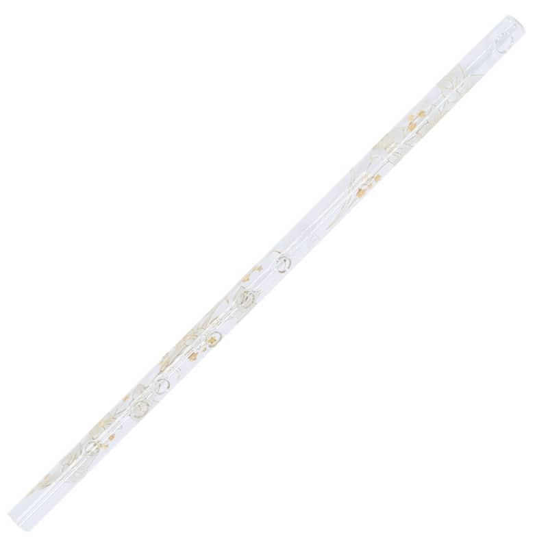 Hall Crystal Glass Flute - #11701 G Flute - White Lily w/ Inline Tone Holes