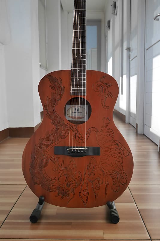 【税込】 JP Reverb | Carved Hand Tiger X Dragon KLA-001HC Guitar Acoustic アート・デザイン・音楽