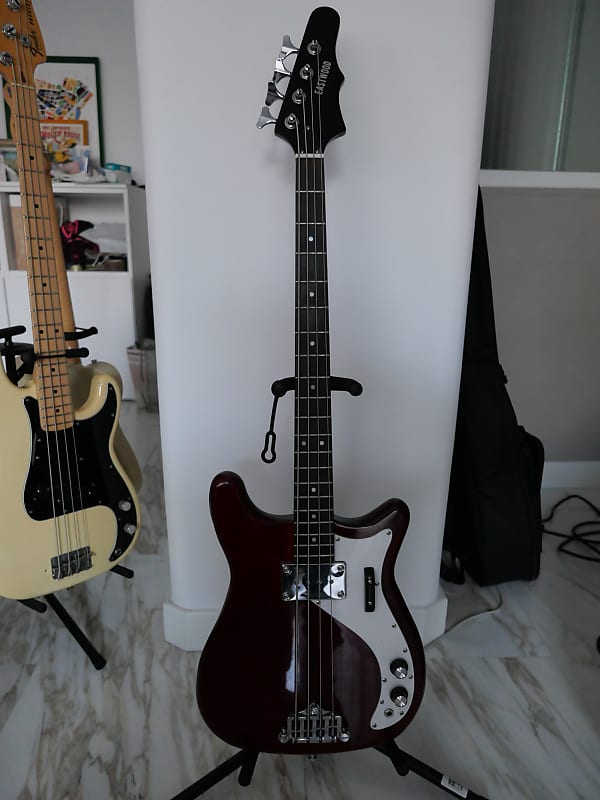 Eastwood Newport Bass 2019 Cherry Red Woriginal Soft Case Reverb 8885