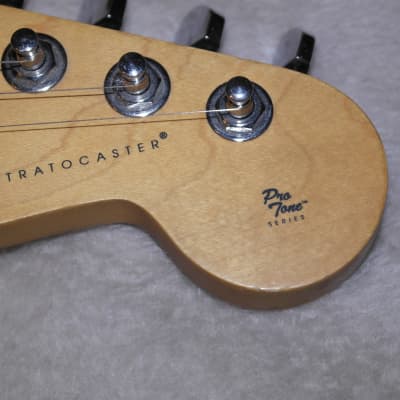 1997 Fender Squier Pro Tone ProTone Stratocaster Fender 3 Tone Sunburst All Original With Gig Bag! image 6