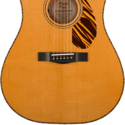 Fender PD-220E Dreadnought Acoustic Guitar. Ovangkol Fingerboard, Natural image 1