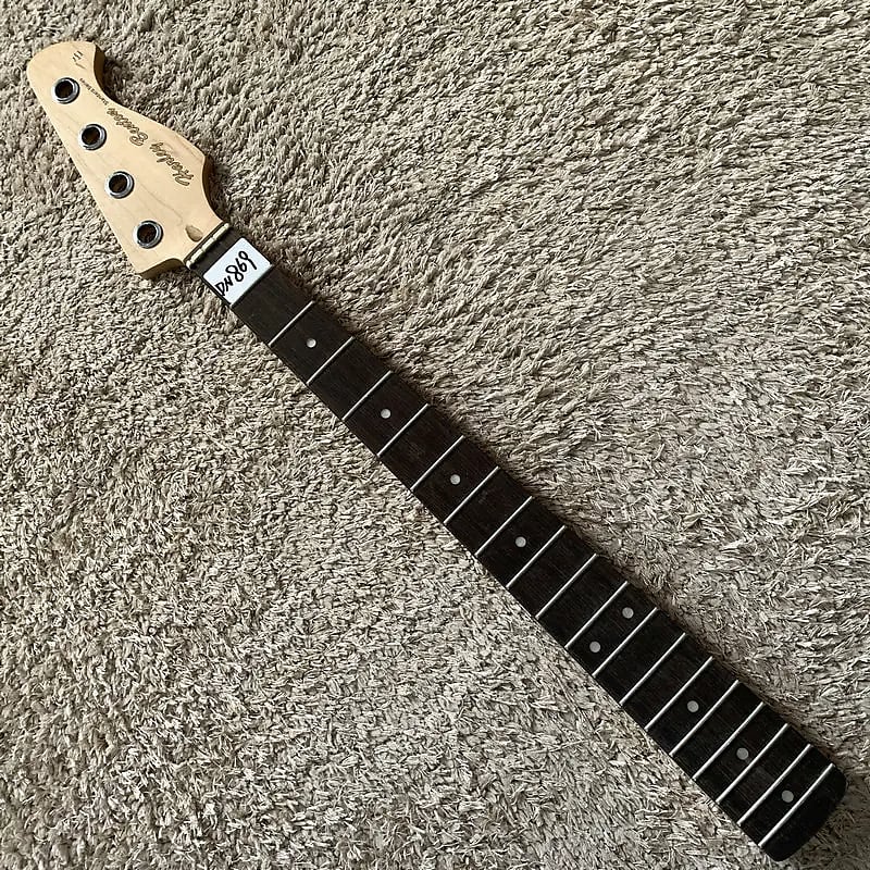Short Scales Mapel Wood 4 String Bass Neck and Rosewood Reverb