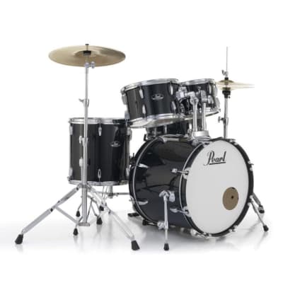 Pearl Roadshow 5pc Drum Set w/Hardware & Cymbals Jet Black image 5