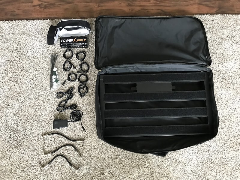 Luvay Guitar Pedalboard w/bag + Power Supply Donner + Patch Reverb