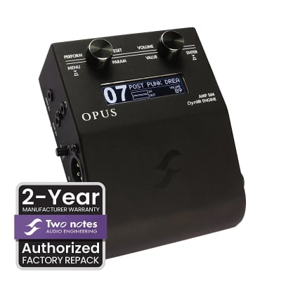 Reverb.com listing, price, conditions, and images for two-notes-opus-amp-simulator-and-dynir-engine-pedal