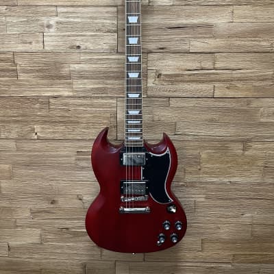 Epiphone 1961 Les Paul SG Standard guitar 2023 - Aged Sixties Cherry 6lbs 12oz w/hard case. Mint! image 2