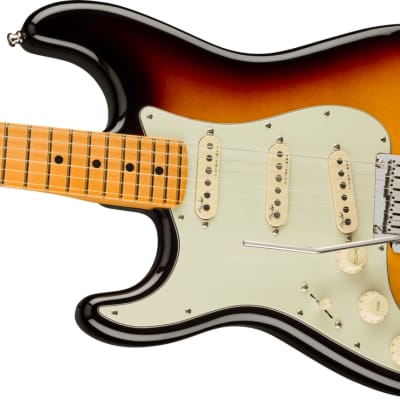 Fender - American Ultra Stratocaster® - Left-Handed Electric Guitar - Maple Fingerboard - Ultraburst - w/ Deluxe Hardshell Case image 2