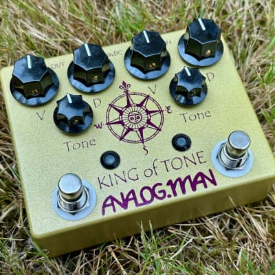 Analogman King of Tone V4 with Red Side High Gain Option | Reverb