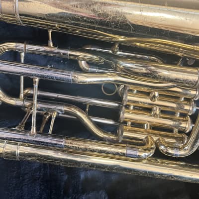 Jupiter JEP470 Euphonium, 4 piston, Gold with case and mouthpiece image 9