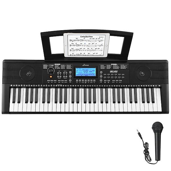  61 keys keyboard piano, Electronic Digital Piano with Built-In  Speaker Microphone, Sheet Stand and Power Supply, Portable piano Keyboard  Gift Teaching for Beginners : Musical Instruments
