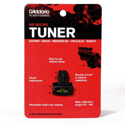 D'Addario Planet Waves NS Micro Headstock Tuner image 2