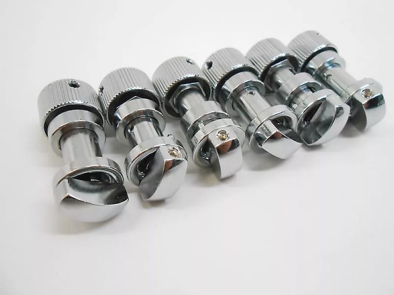 Set of 6 Steinberger Gearless Locking Tuners - 40:1 Ratio Chrome