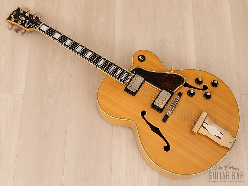 1976 Greco L-100 Vintage Archtop Guitar Blonde L-5 CES w