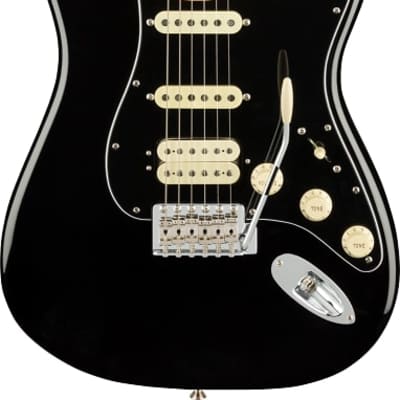Fender American Performer Stratocaster HSS Electric Guitar Maple FB, Black image 9
