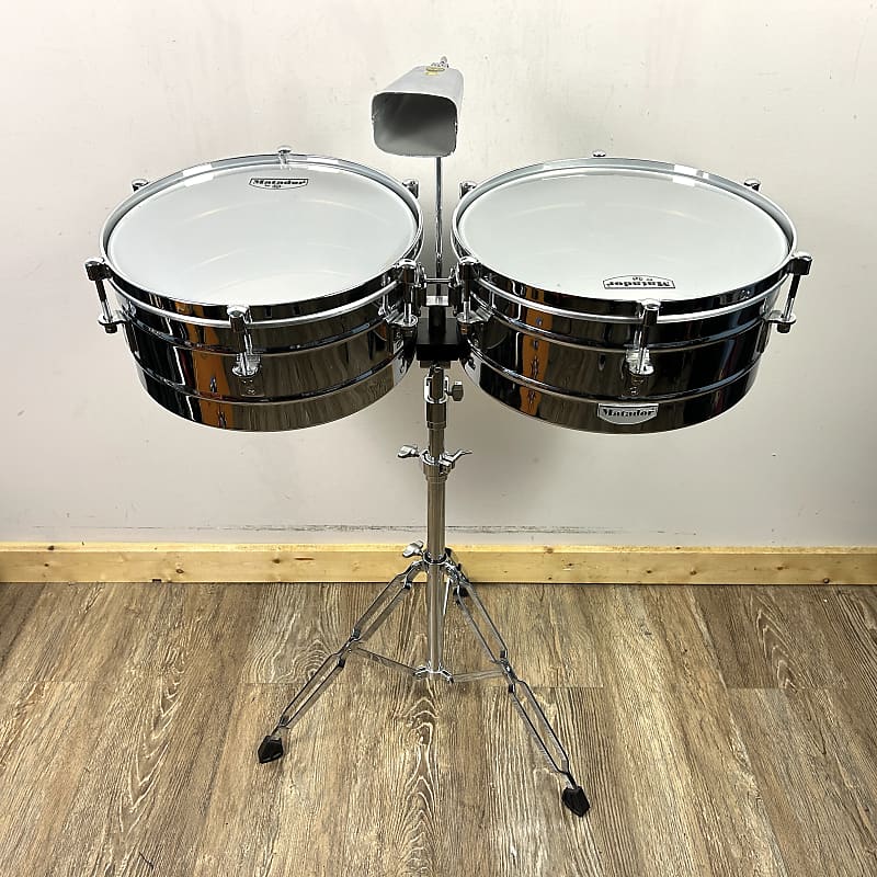 LP Matador Timbales w/ Stands Chrome Reverb