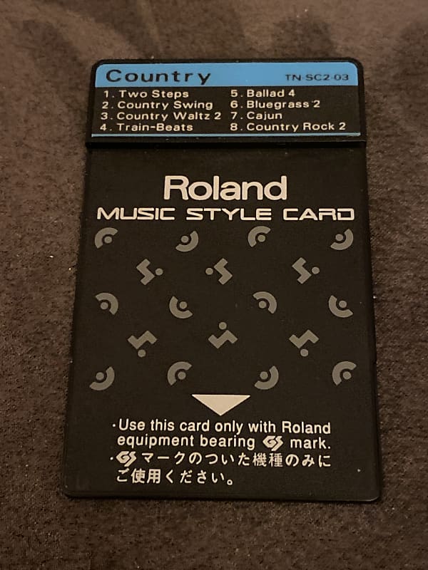 Roland TN-SC2-03 Music Style Card Country for Roland E image 1