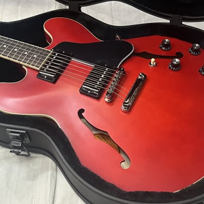Gibson ES-335 Satin 2022 - Satin Cherry New Unplayed w/Case Auth Dealer 7lb15oz #316 image 5