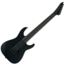 ESP Ltd M-7HT Baritone Black Metal  Black Satin