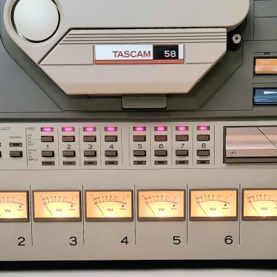TASCAM 58 Pro Serviced 8 Track Open Reel 1/2" Recorder TEAC image 10