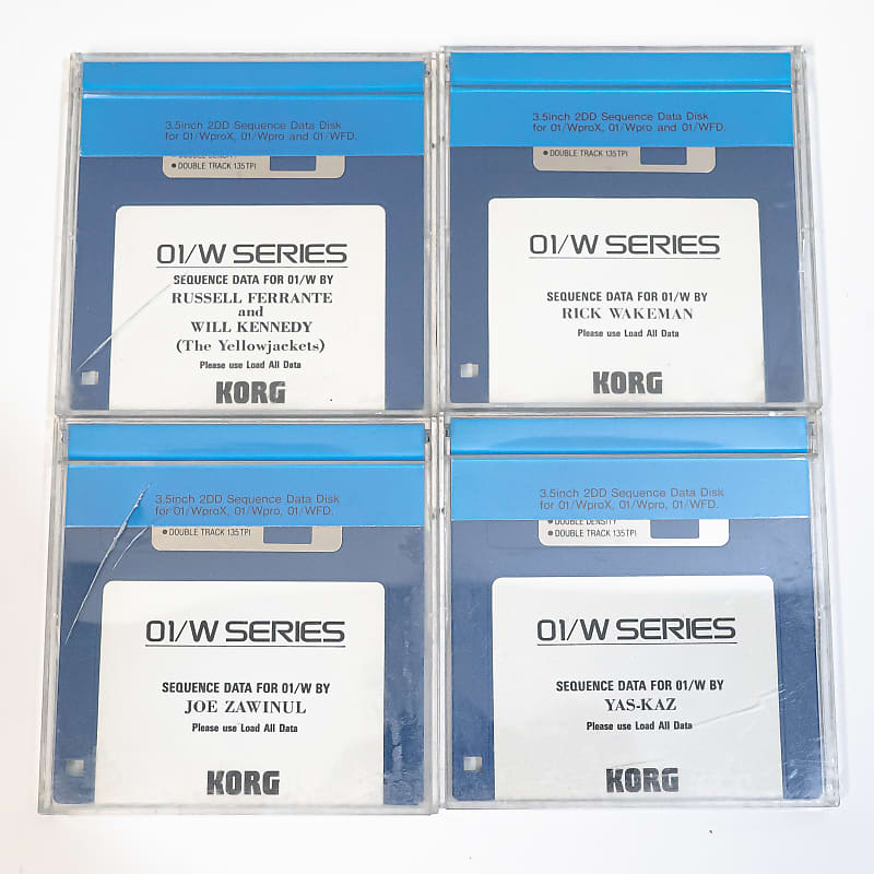 Korg 01/W Disks Pro Performance Series Disk - Set of 4 - Rick Wakeman Yas  Kaz