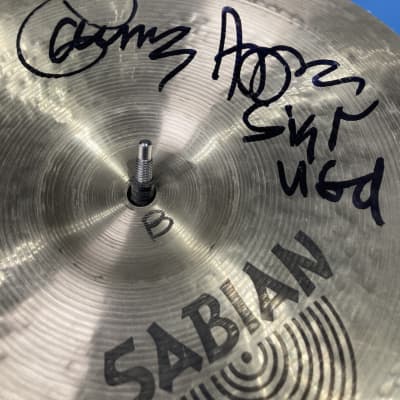 Sabian Carmine Appice, 12" Carmine Appice Signature Series Chinese Cymbal B (#3) Autographed!! - Nickel image 4