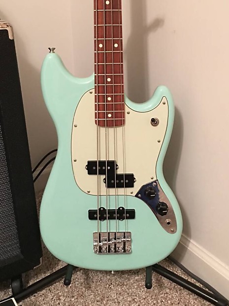 Fender Mustang Bass PJ 2017 Seafoam Green