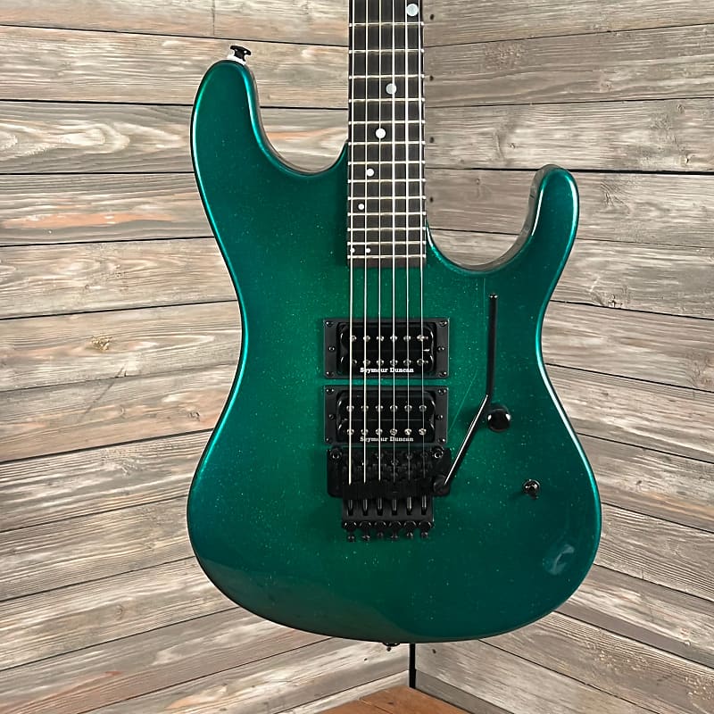 Kramer NightSwan Custom Painted Guitar Green Shamrock
