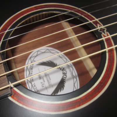 Dean Flight Mahogany Travel Guitar w/ Gig Bag  FLY BKS - Matte Black image 3