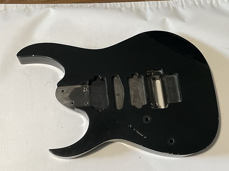 2004 Japan Ibanez RG1570 Prestige Black LH Lefty Guitar Body Floyd Ready image 1