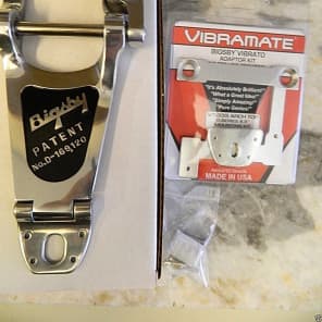 Bigsby USA B7 Vibrato Tailpiece & Vibramate V7-335G Series Combo for Gibson or Epi ES image 1