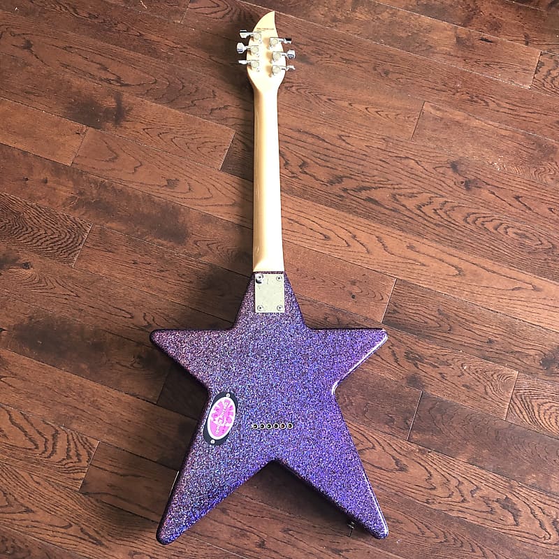 Daisy Rock Atomic Purple Star Sparkle Electric Guitar | Reverb