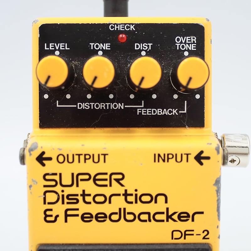 Boss DF-2 SUPER Distortion & Feedbacker 1984 Made in Japan Guitar Effect  Pedal 485300