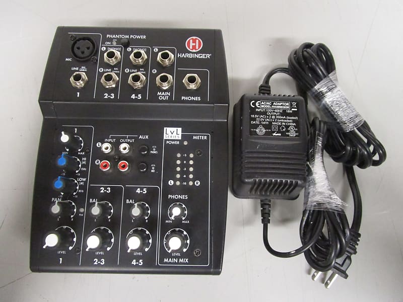 Harbinger L502 5-channel Mixer With Xlr Mic Preamp : Target