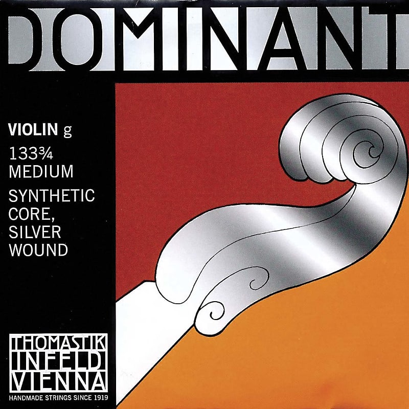 Thomastik Thomastik Dominant 3/4 Violin G String Medium Silver-Perlon image 1